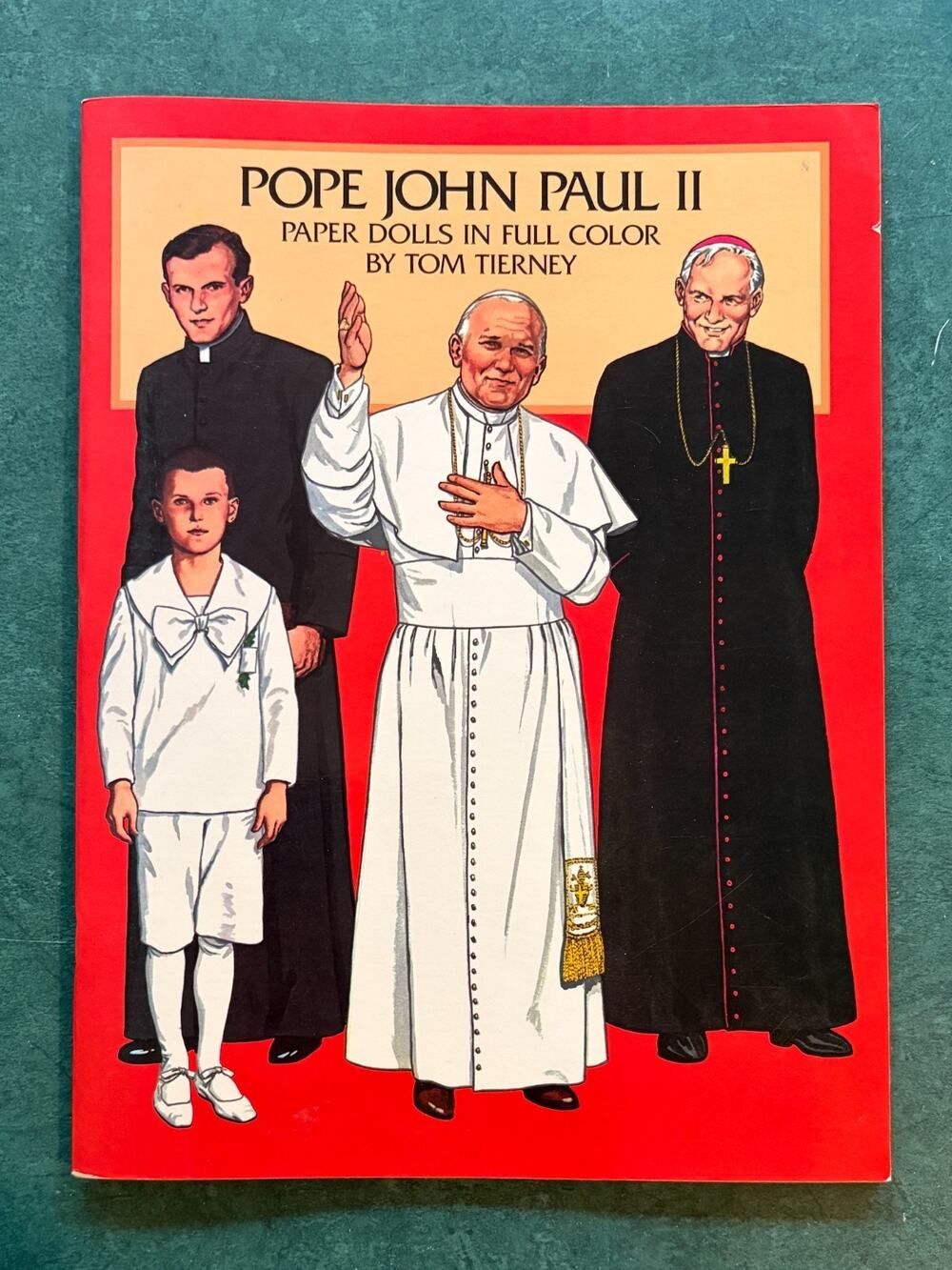 Pope John Paul II Paper Dolls Tom Tierney Dover 1984 Vintage Catholic Book UNCUT